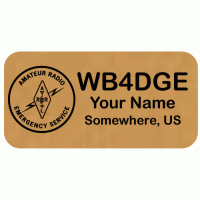 Medium Amateur Radio Emergency Service ARES Badge