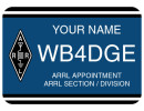 ARRL Field Appointment Badge