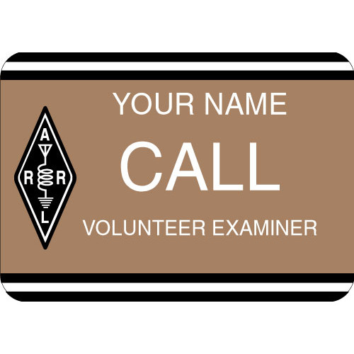 Large ARRL Volunteer Examiner Badge