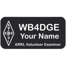 Medium Custom Amateur Ham Radio Call Sign VE Name Badge