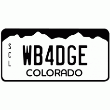Medium Colorado License Plate Style Badge