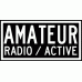 Decal: "Amateur Radio / Active" Rectangle