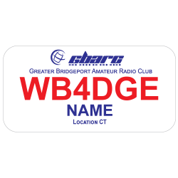 Medium Greater Bridgeport Amateur Radio Club GBARC Badge