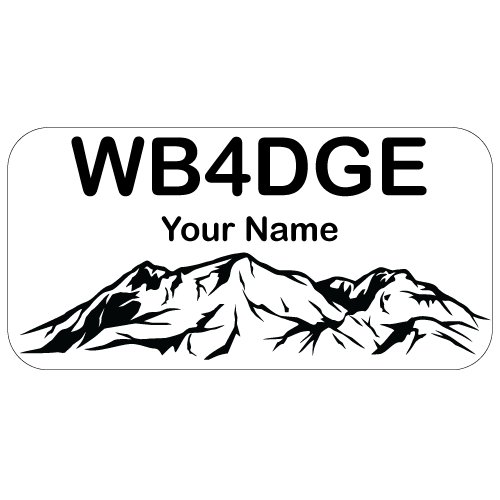 Medium Utah Mountains Badge