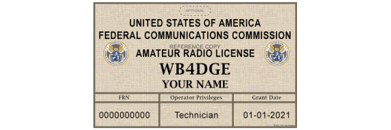 Amateur Radio Wallet Card