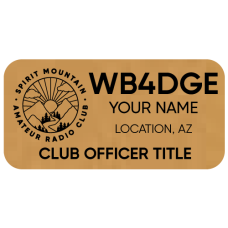 Medium Spirit Mountain Amateur Radio Club Officer Badge
