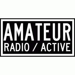 Decal:  "Amateur Radio / Active" Rectangle