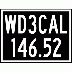 Decal: Custom Call Sign & Frequency Rectangle