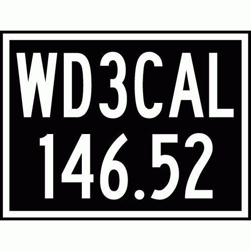 Decal: Custom Call Sign & Frequency Rectangle