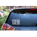 Decal: "I RUN 146.52" Rectangle